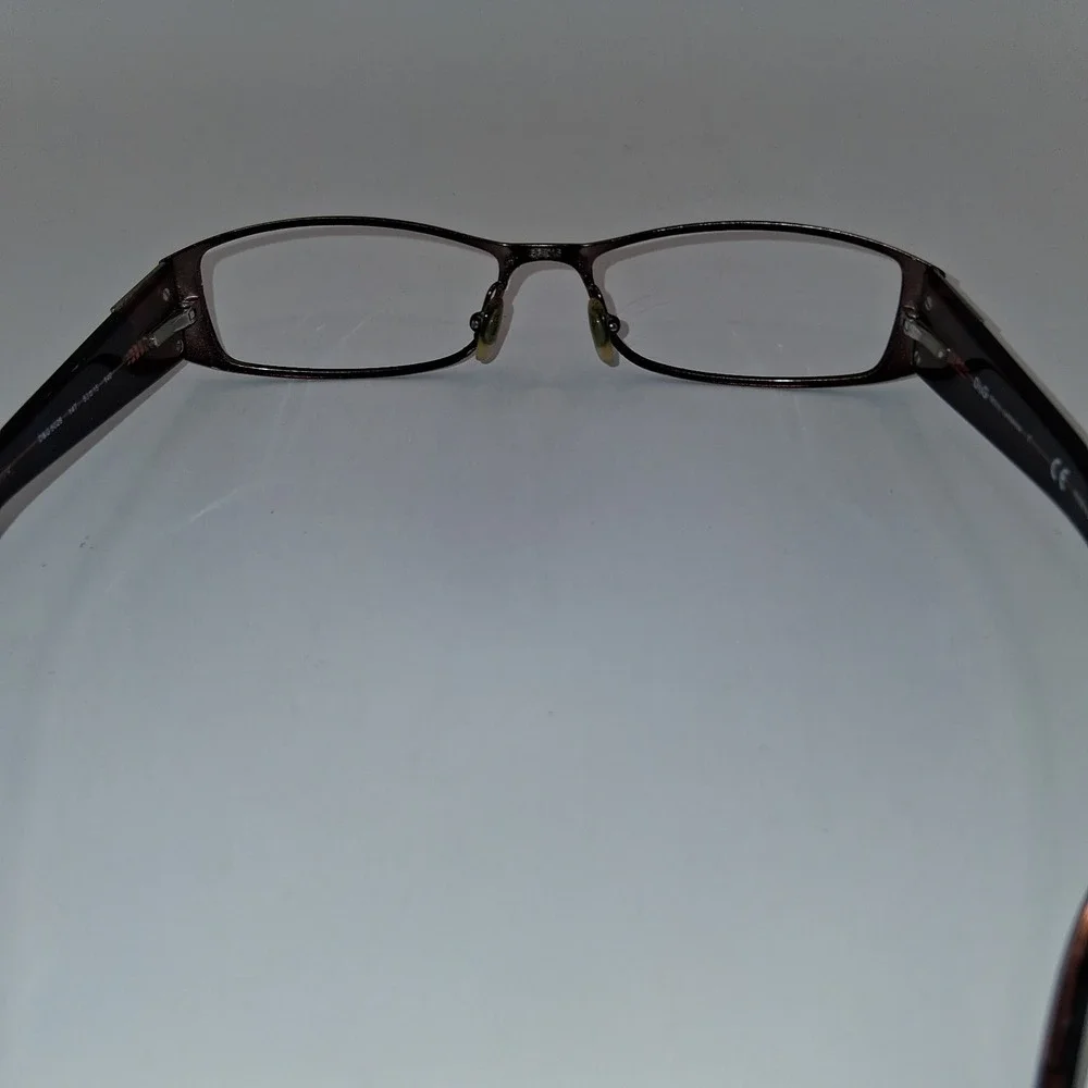 D&G Dolce Gabbana 5028 147 Brown Blue Rectangular Eyeglasses Frames 53-15-140